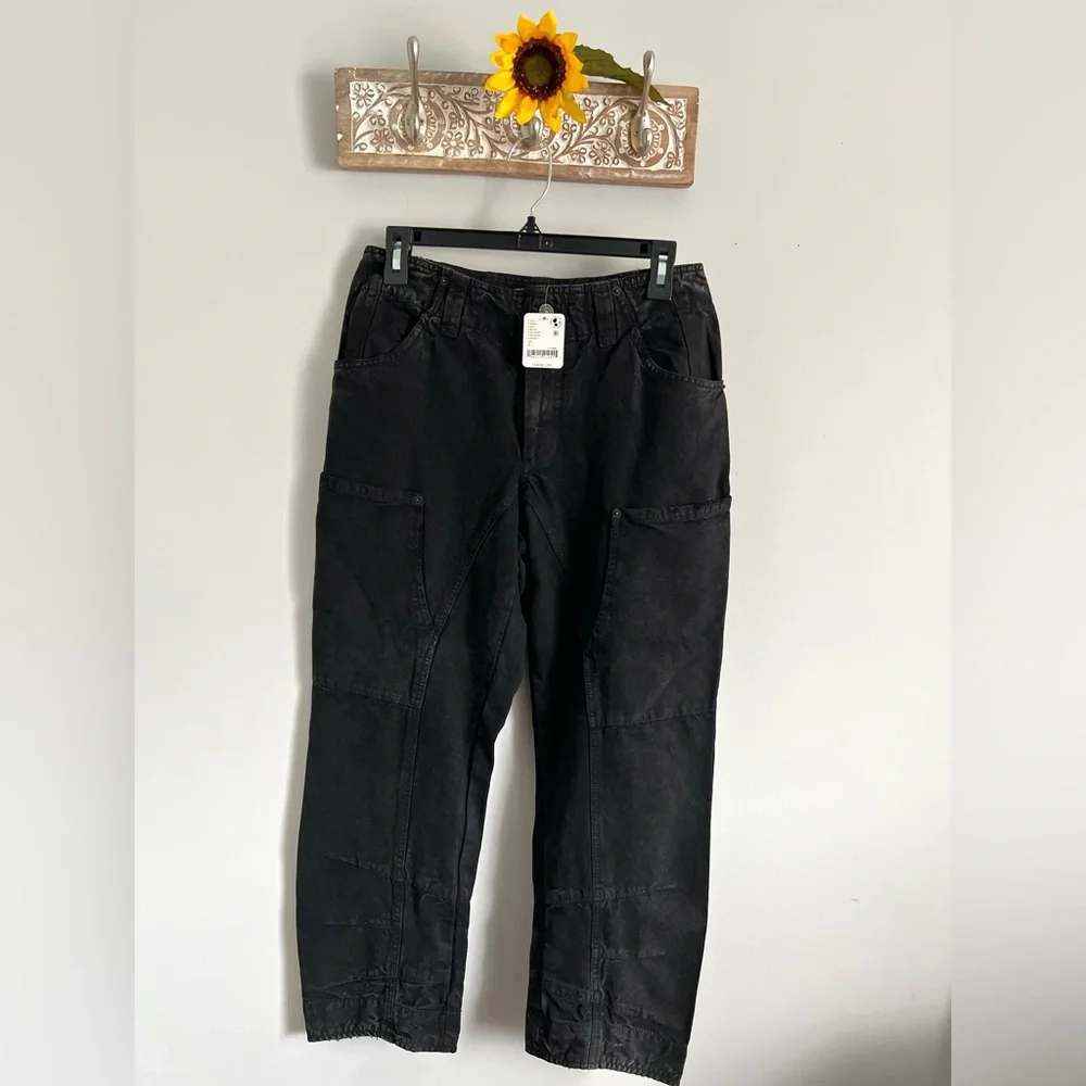 🌻🆕FREE PEOPLE We The Free Supersonic Slim Pants-BLACK COLOR-SIZE 2 & 4 - Picture 11 of 15